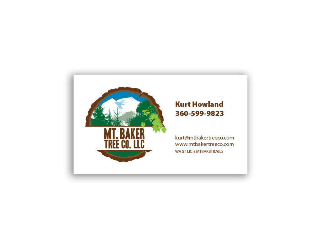 Mt Baker Tree Co Business Cards