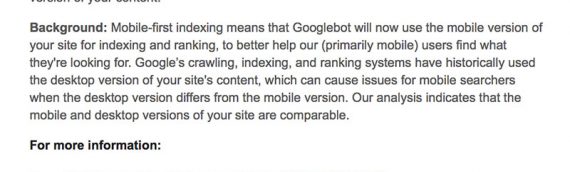 Google is rolling out mobile-first indexing, what does that mean?