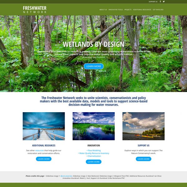 One of the Nature Conservancy websites we've had the pleasure of creating and managing.