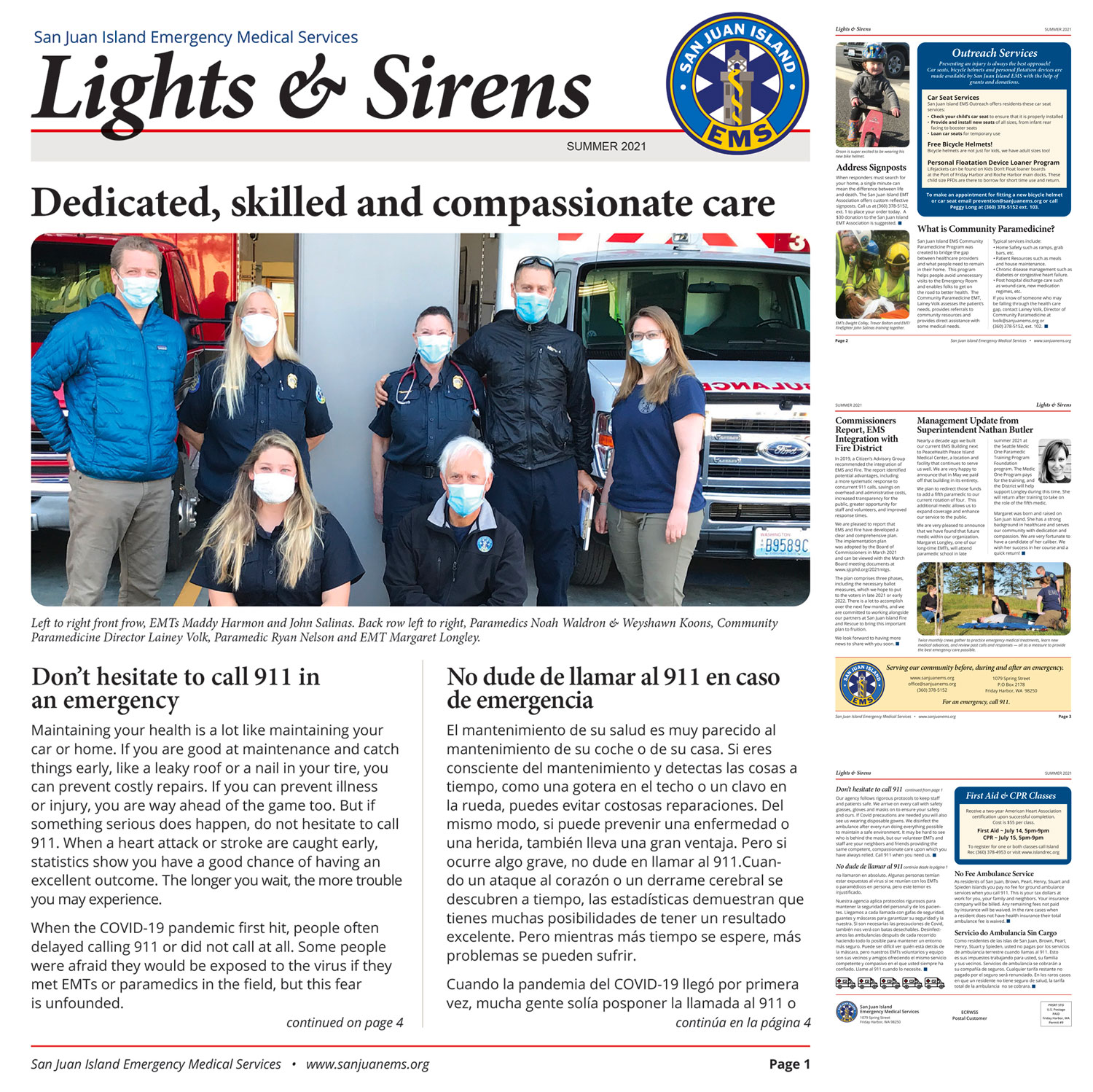 San Juan Island EMS Newsletter